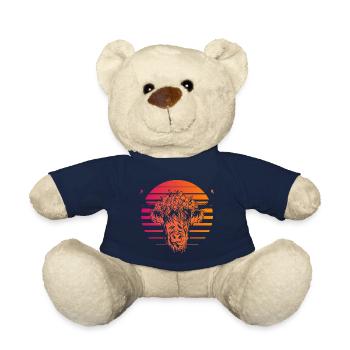 Scottish Highlands Highland Cattle Highland Cow - Teddy Bear - french navy - Front