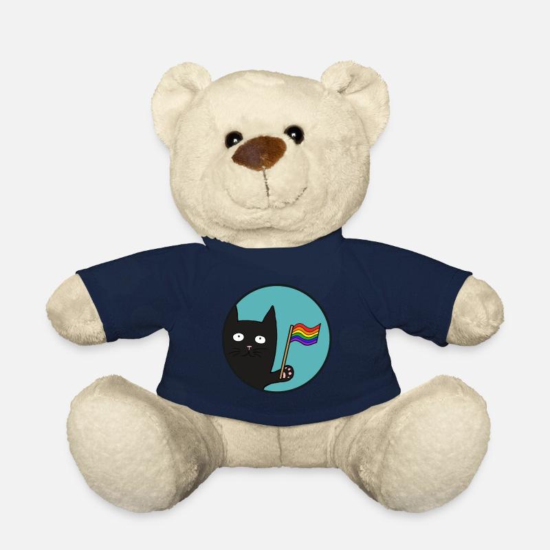 Black Pride Cat - Teddy Bear - french navy