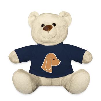 Dog Head Animal Icon - Teddy Bear - french navy - Front
