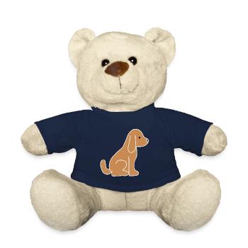 Dog Brown Animal Icon - Teddy Bear - french navy - Front