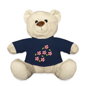 Blume muster Pflanze Symbol Natur Blatt - Teddy - French Navy - Vorne