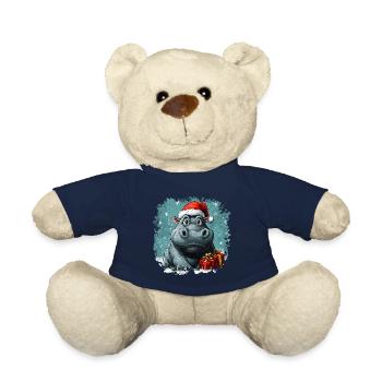 Nilpferd Weihnachten - Teddy - French Navy - Vorne