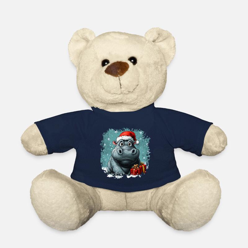Nilpferd Weihnachten - Teddy - French Navy