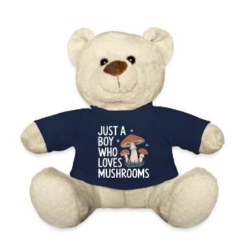 Mushroom Mushrooms Funghi Mushroom - Teddy Bear - french navy - Front