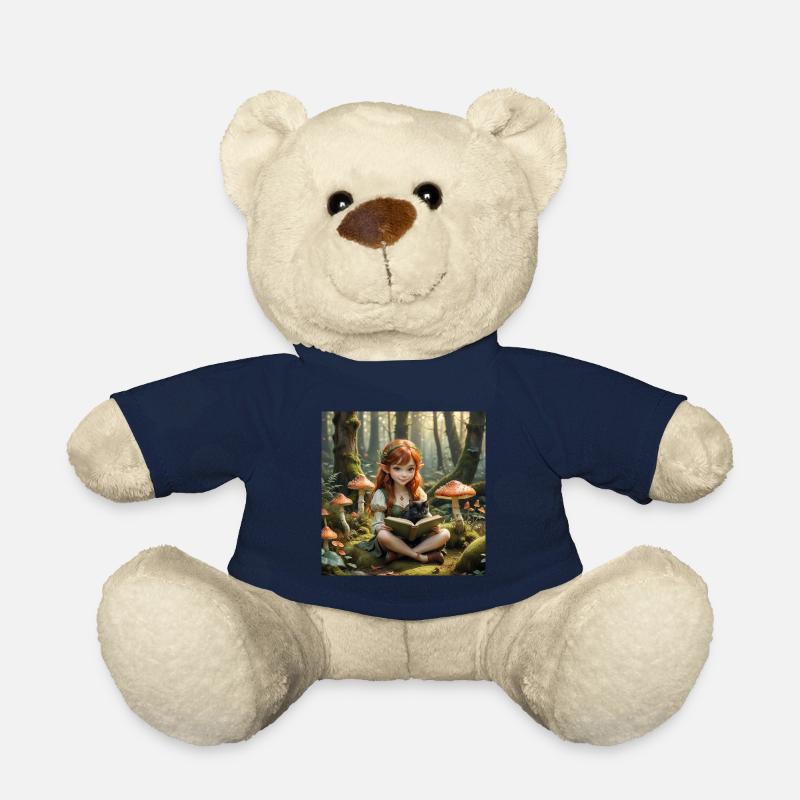 Elfe mit Fliegenpilzen - Teddy - French Navy