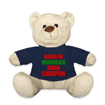 born in morocco born champion - maroc - Nounours - bleu marine - Devant