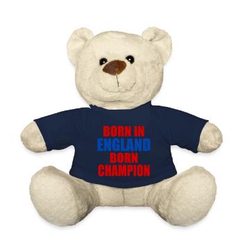 born in england born champion - angleterre - Nounours - bleu marine - Devant