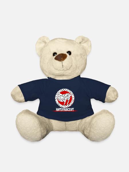 Antifaschistische Blumen Antifa Alerta - Teddy - French Navy