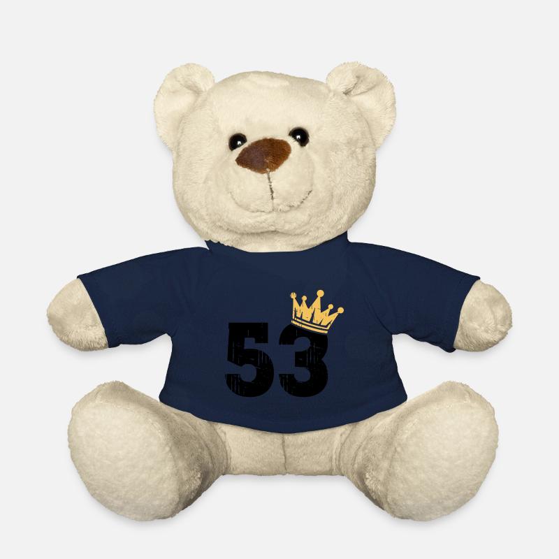 53 Couronne 53e anniversaire 53 ans - Nounours - bleu marine