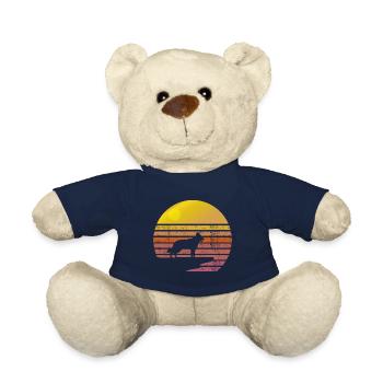 Schweizer Schäferhund Sonnenaufgang Klippe - Teddy - French Navy - Vorne