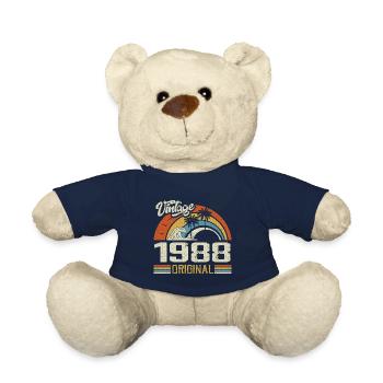 Vintage 1988 Vintage Retro Geburtstagsgeschenk - Teddy - French Navy - Vorne