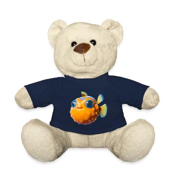 Poisson-globe sucré - Nounours - bleu marine - Devant