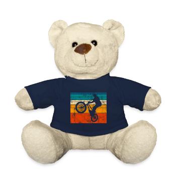 BMX Rad Fahrrad Retro Geschenk Bicycle Motocross - Teddy - French Navy - Vorne