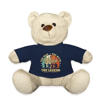 March 1979, 44 years old Birthday Man woman - Teddy Bear - french navy - Front