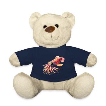 Calmar Mignon Luciole, Aquarelle - Nounours - bleu marine - Devant