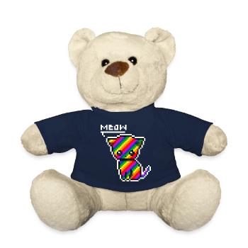 rainbow_kitty_meow - Teddy Bear - french navy - Front