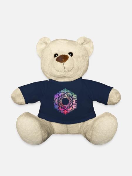 Mandala No. 4 Rainbow - Teddy - French Navy
