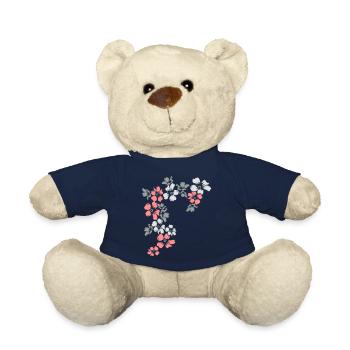 flowers - Nounours - bleu marine - Devant