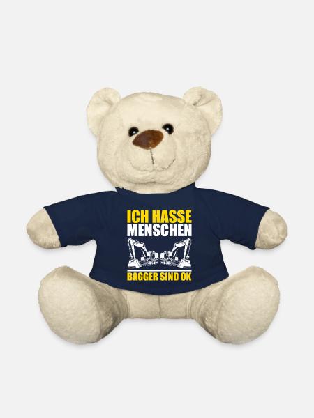 Bagger Maschinenführer Arbeit Beruf Job Gala bau - Teddy - French Navy