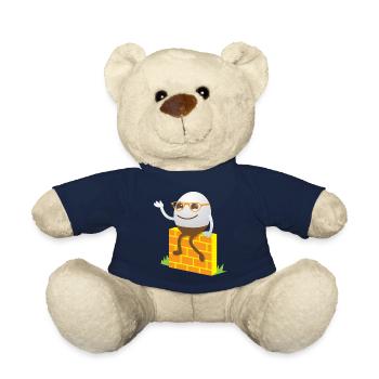 cute funny kawaii HUMPTY DUMPTY - Teddy Bear - french navy - Front