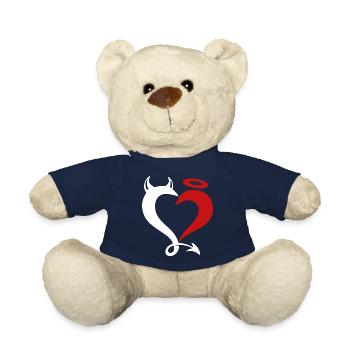 Angel and devil lovers. - Teddy Bear - french navy - Front