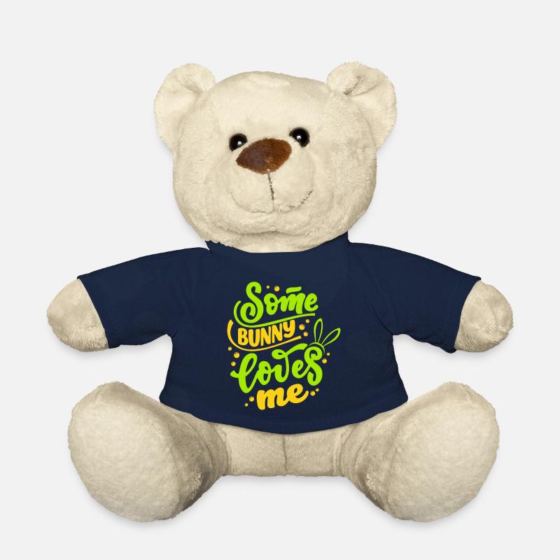 Some bunny loves me - Teddy Bear - french navy
