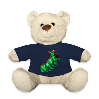 Süße Raupe sie lacht und freut sich. - Teddy - French Navy - Vorne
