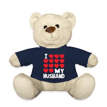 J'aime mon mari - Nounours - bleu marine - Devant