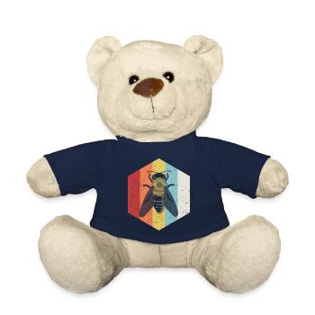 Biene Honigbiene Imker Retro - Teddy - French Navy - Vorne