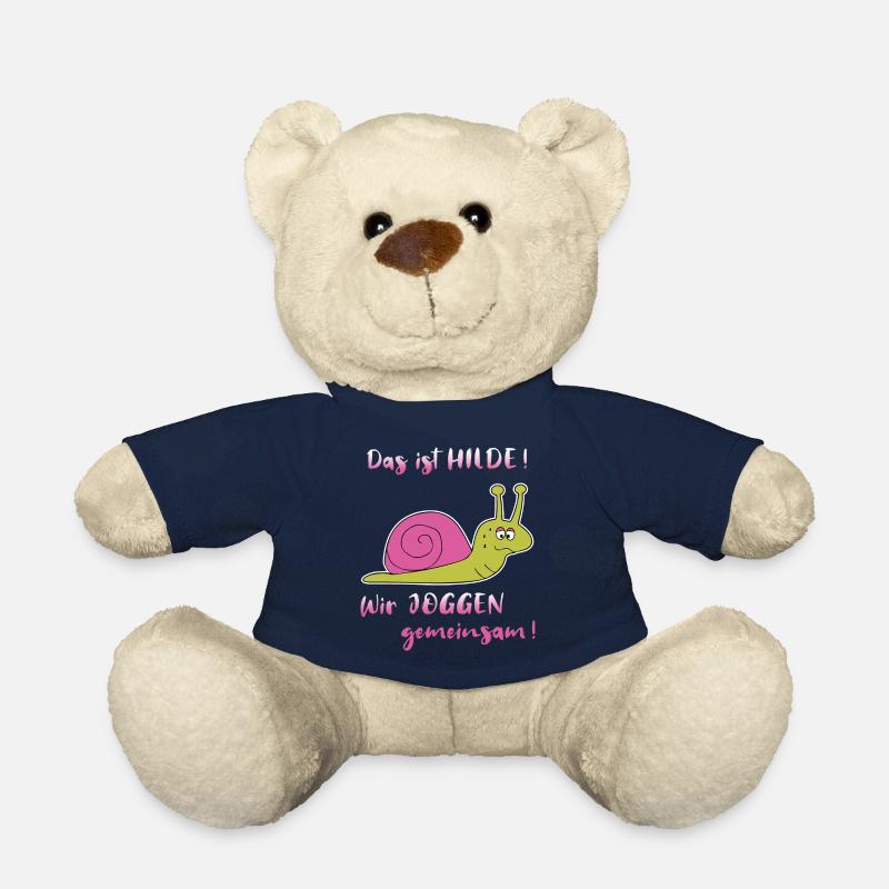 Joggen Sport Laufen Langsame Schnecke Lustig - Teddy - French Navy