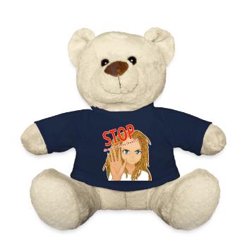 STOP do not touch my dreads ! dreads blonds - Nounours - bleu marine - Devant