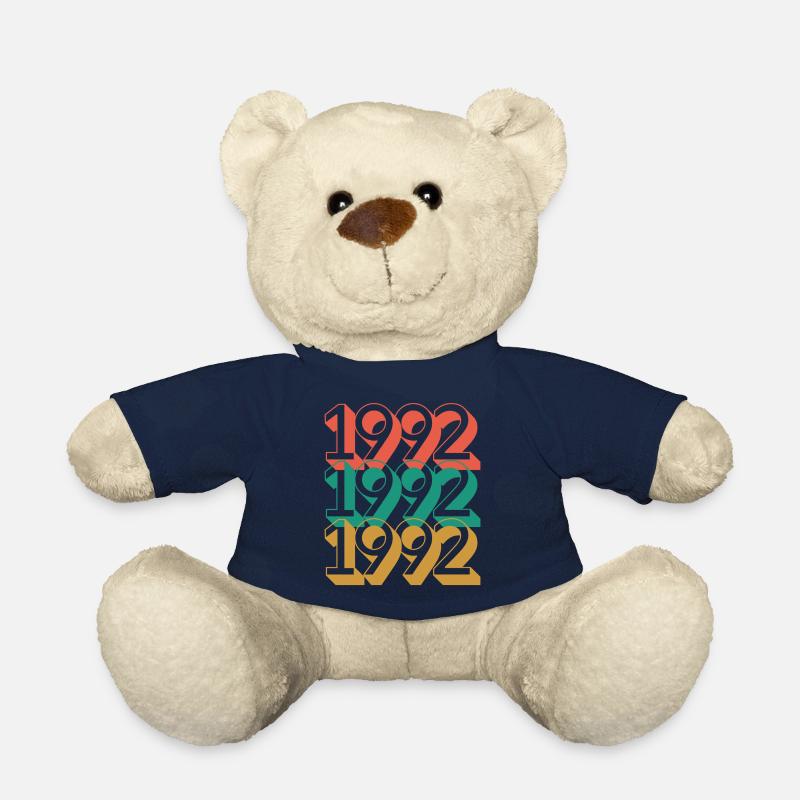 Anniversaire année 1992 / Vintage 1992 - Nounours - bleu marine
