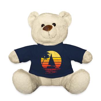 sailboat and sunset - water sport - Teddy Bear - french navy - Front