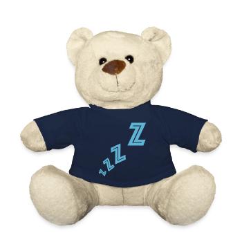 zzz, lit de sommeil Halloween santé - Nounours - bleu marine - Devant
