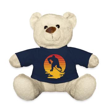 Ice Hockey Hockey Ice Hockey Player Puck Hockey Team - Teddy Bear - french navy - Front