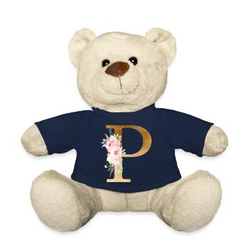 Botanik Floral Monogramm P - Teddy - French Navy - Vorne
