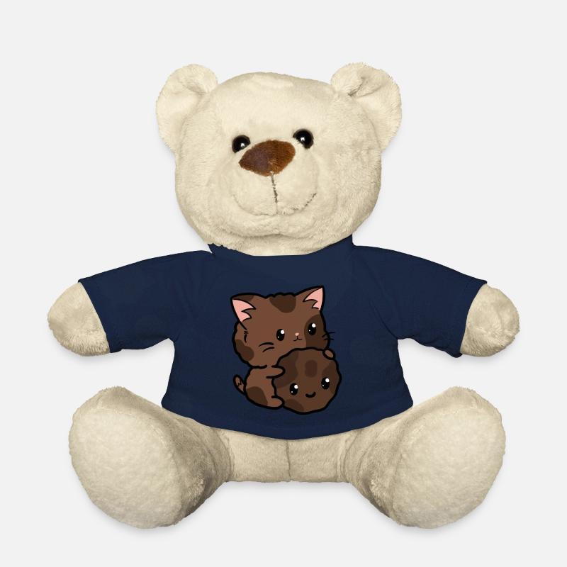 Chat Cooki - Nounours - bleu marine