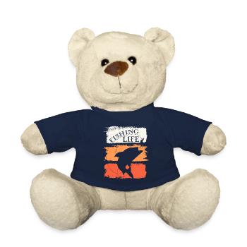 Fishing Angler Fish Fishing Life Hobby - Teddy Bear - french navy - Front