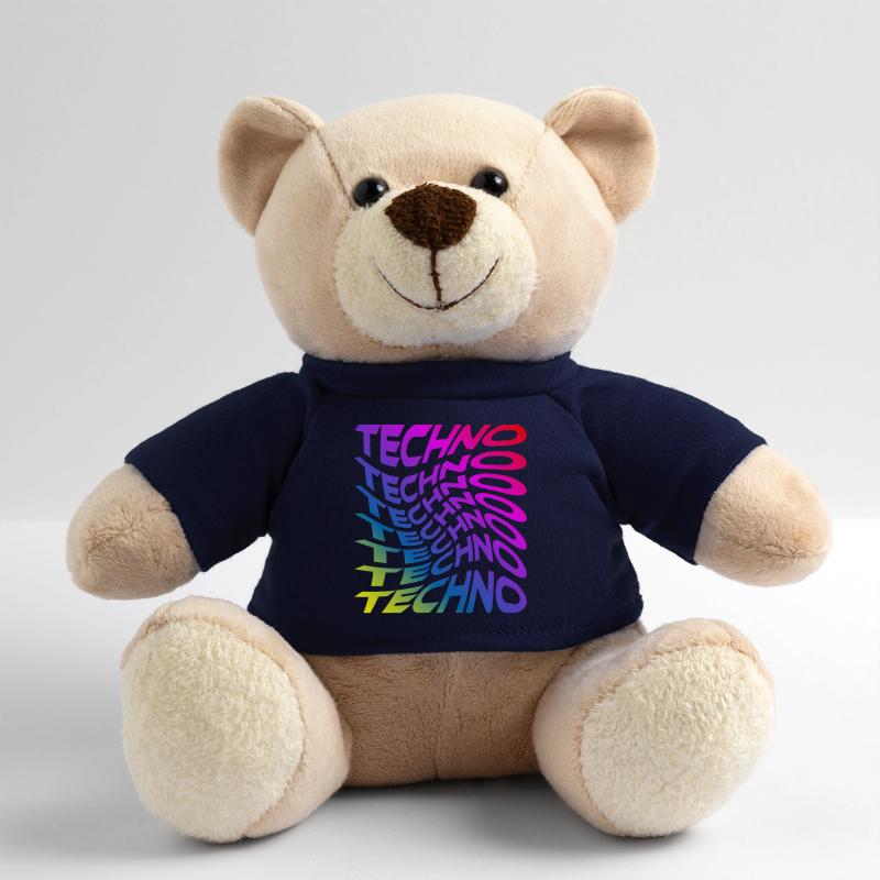 Trippy Techno Regenbogen Teddy