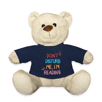 Ne me dérange pas je lis - Nounours - bleu marine - Devant
