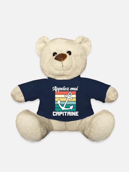 Appelez moi capitaine cadeau humour homme marin - Nounours - bleu marine
