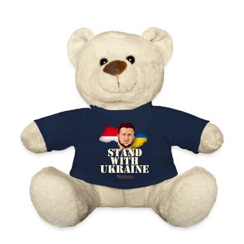 Ukraine Monaco T-Shirt - Teddy Bear - french navy - Front