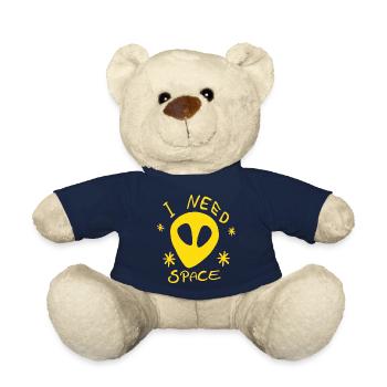 Alien Gelb Universum I NEED SPACE Sterne Weltall - Teddy - French Navy - Vorne