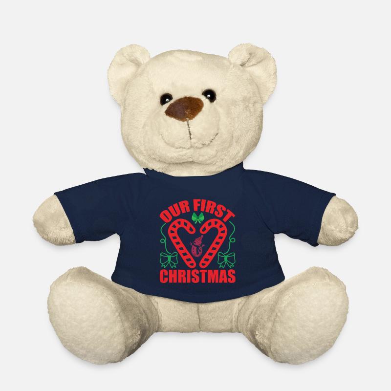 Our first Christmas - Teddy Bear - french navy