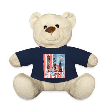 USA, Statue of Liberty, New York. - Teddy Bear - french navy - Front