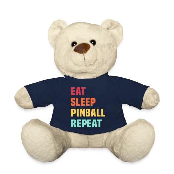 Eat Sleep Pinball Repeat - Pinball machines - Teddy Bear - french navy - Front