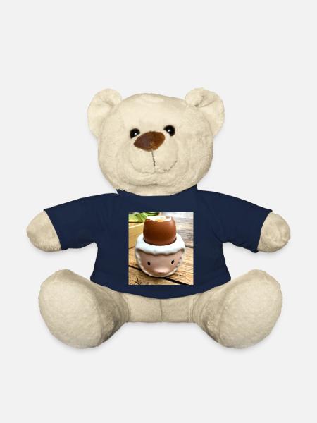 oeuf coque - Nounours - bleu marine