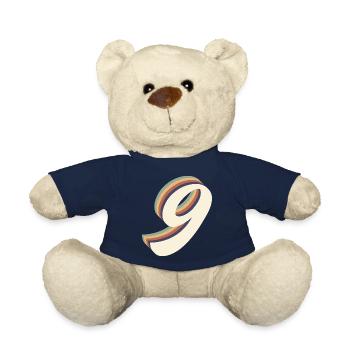 Vintage 9th Anniversary - Teddy Bear - french navy - Front