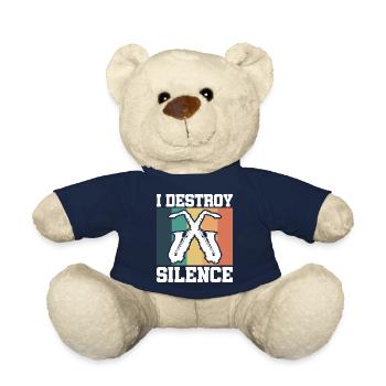 Jazz Saxophone funny - Teddy Bear - french navy - Front