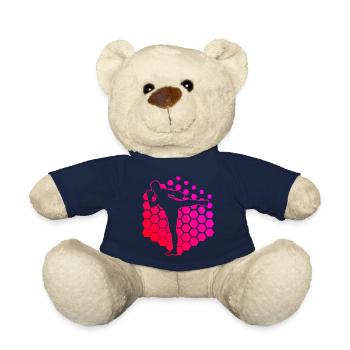 Men's Muay Thai Thai Boxing Thai Boxing Thai Boxer - Teddy Bear - french navy - Front